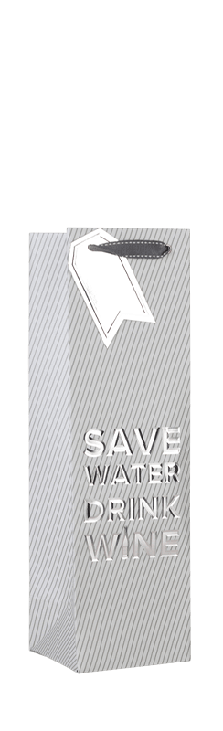 Weinverpackung "Safe Water Drink Wine"